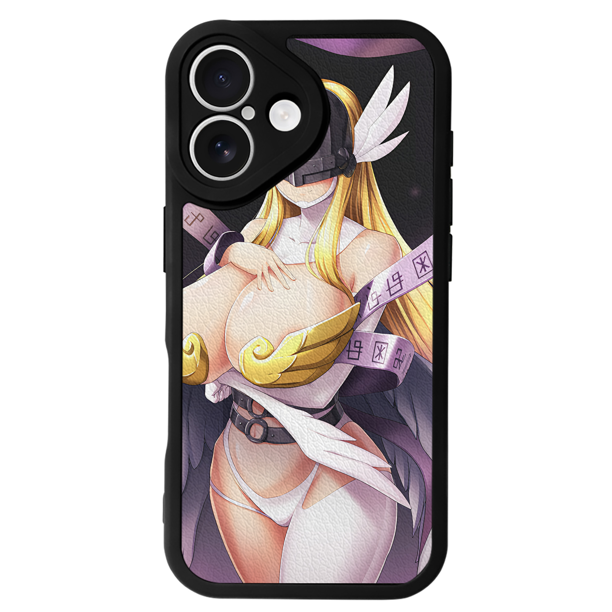 （画像用） Digimon デジタルモンスター/デジモン 【iPhone 16シリーズ対応】シリコンスマホケース（レザー調） 材質：シリコン